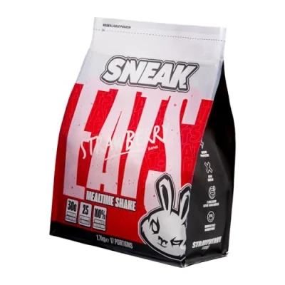 Image of SNEAK EATS Strawberry Mealtime Shake Meal Replacement, 30g Protein, No Added Sugar, 25 Vitamins &amp; Minerals, Vegetarian 17 Servings