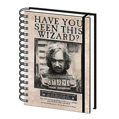 Image of Genuine Harry Potter Wanted Sirius Black A5 Wiro Hardback Journal Notebook Paper Note Pad