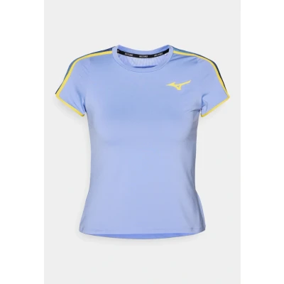 Image of Mizuno Frontier TEE Print Tshirt, Women&#039;s, Size: Small, Bel air blue