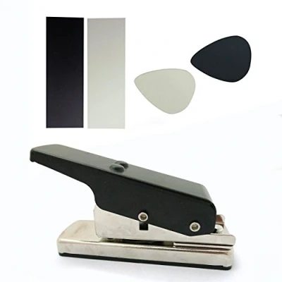 Image of Plectrum Guitar Punch Picks Maker Card Cutter Own Pick DIY Professional Black