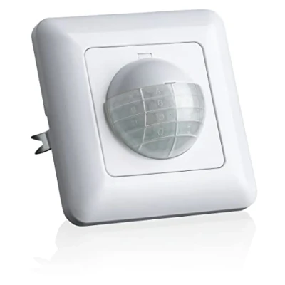 Image of SEBSON PIR Sensor Light Switch Indoor, Wall Flush Mounted, Infrared Motion Sensor, LED suitable, IP20, Range max. 10m/190, Installation 60x49x32mm