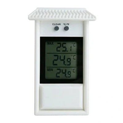 Image of NA Digital Greenhouse Thermometer Max Min to Monitor Maximum and Minimum Temperatures, Wall Mounted Accessories for Indoor or Outdoor