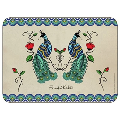 Image of Castle Melamine Peacock Placemats Set of 6