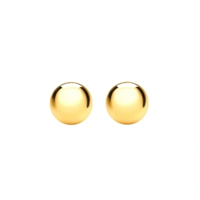 Image of Carissima Gold Women&#039;s 18 ct Yellow 8 x 7 mm Flower Heart Stud Earrings