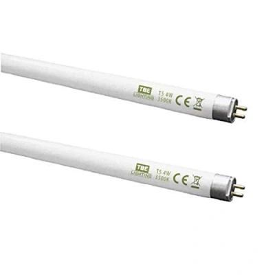 Image of TBE LIGHTING T5 4w Fluorescent Tube Lamps 136mm / 6&#039;&#039; CFL Bulbs G5 2 Pin Base Fittings High Efficiency Lamps, Cool White 3500K (2 Pack)