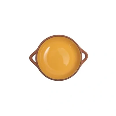 Image of Dexam Sintra Small Glazed Terracotta Tapas Dish Ochre