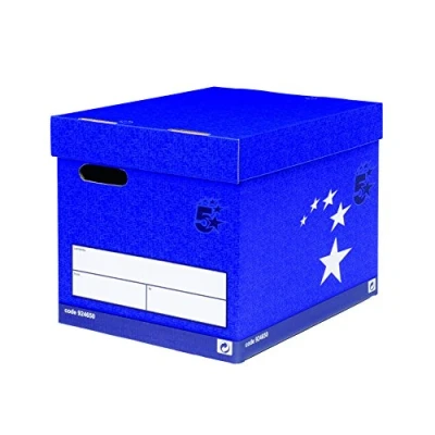 Image of 5 Star Elite Superstrong Archive Storage Box Foolscap Blue [Pack 10]