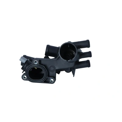 Image of 032121111BM Engine thermostat NRF 725238 87C with sensor, seal ring housing VOLKSWAGEN: Golf 6, Polo V Hatchback, 5