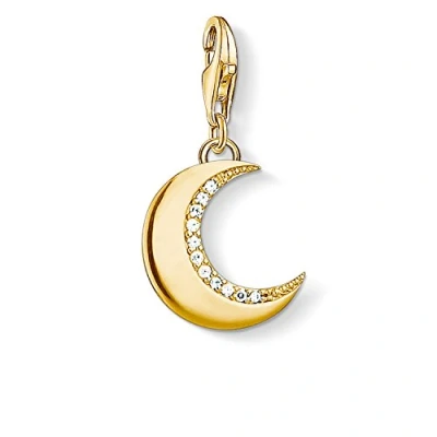 Image of Thomas Sabo Women Charm Pendant Protective Moon Club 925 Sterling Silver 1500 414 14