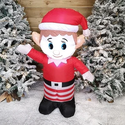 Image of Samuel ALEXANDER 120CM Self Inflating LED Inflatable Christmas Elf Decoration
