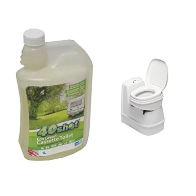 Image of 40 Shot Eco Green Cassette Toilet (Cleaner No Dye Clean Septic)