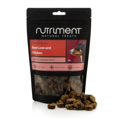 Image of Natural Treats Gourmet Slices Beef Liver &amp; Chicken (200g) Highly Digestible Grain Free Training