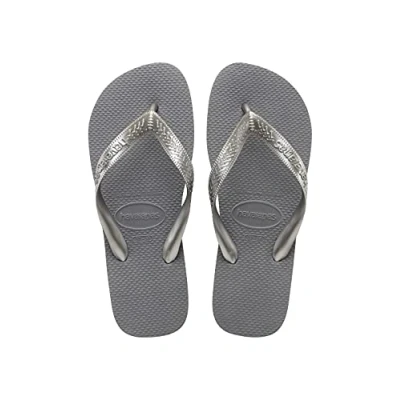 Image of Havaianas Girls Top Tiras (Mini Me), Steel Grey, 1/2