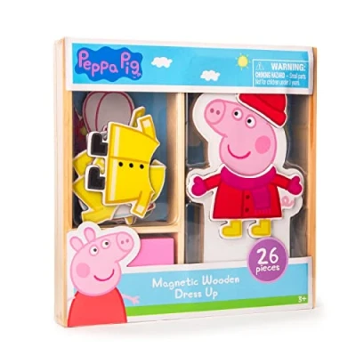 Image of PEPPA PIG MAGNETIC WOODEN DRESS UP SET, FSC WOOD, TOYS, PRESCHOOL DOLL