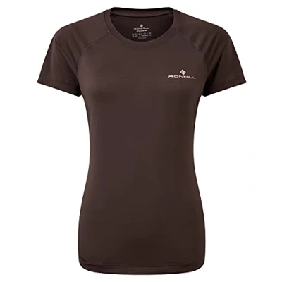 Image of Ronhill Women&#039;s Tech S/S Tee, Hot Pink Marl/Pewter, 12