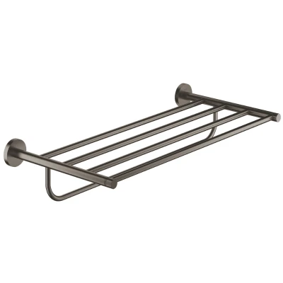Image of Grohe Essentials Multi Bath Towel Rack Brushed Hard Graphite (40800AL1)