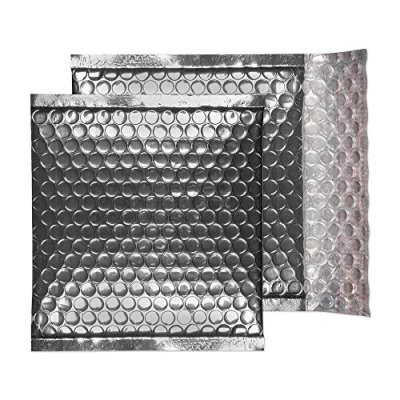 Image of Blake Purely Packaging CD 165 x mm Peel and Seal Metallic Padded Bubble Envelopes (MBS165) Sterling Silver Pack of 100