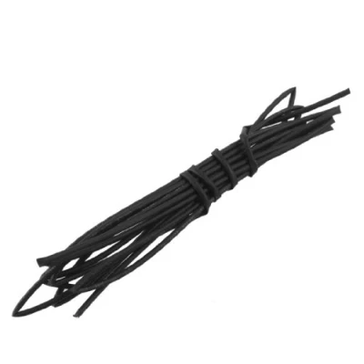 Image of sourcing map 1mm Dia 2 Meters Black Polyolefin Heat Shrinkable Tubing Tubes