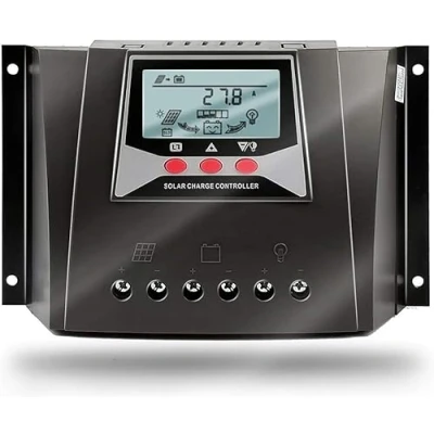 Image of SolaMr 80A Solar Charge Controller 12V/24V/36V/48V Automatic Identification Voltage intelligent Regulator with LCD Display for Home System WP8048D