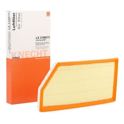 Image of 6540940004, A6540940004 Air Filter MAHLE ORIGINAL LX 3188/11 42,3mm 200mm Insert MERCEDES BENZ: E Class Saloon, S C Coupe