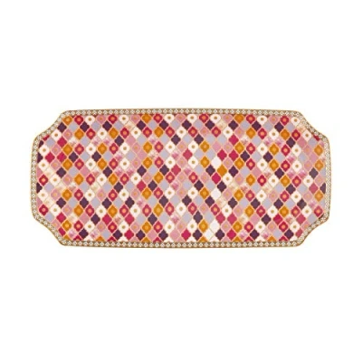 Image of Maxwell &amp; Williams HV0126 Teas C’s Kasbah Serving Platter in Gift Box, Porcelain, Rose, 25 x 11.5 cm