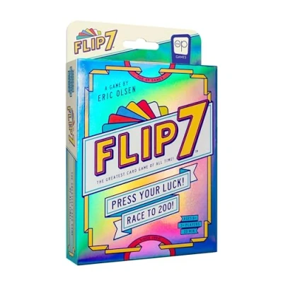 Image of Flip 7, The Ultimate Blend of Press Your Luck and Strategy, Fast Paced Addictive Card Game, Quick to Learn Easy Teach, Perfect for Game Nights, 3+ Players, Ages 8 &amp; Up, 20 minutes Play Time