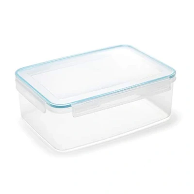 Image of Addis 502266 Clip &amp; Close Recangle Food Storage Box, 5.2 Litre, Multicolour
