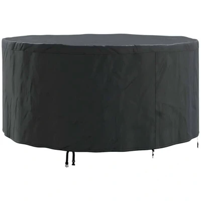 Image of vidaXL Outdoor Furniture Cover Black 182 x 85 cm 210D fabric