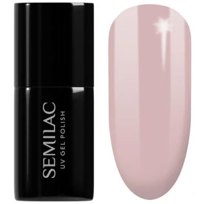 Image of SEMILAC UV Gel Nail Polish Soak Off, Long Lasting and Easy to Apply. Perfect for Home &amp; Salon use UV/LED Nails 7ml 135 Frappe.