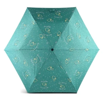 Image of RADLEY Mini Telescope Umbrella April Showers in Ocean Green Blue