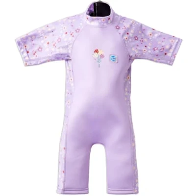Image of Splash About Unisex Kid&#039;s UV Sun &amp; Sea Suit Wetsuit, Lilac Spring, 1 2 Years