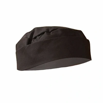 Image of Dennys Mens Black Skull Cap / Chefswear (S) (Black)