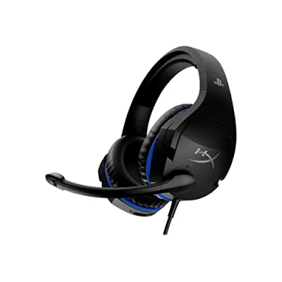 Image of HyperX Cloud Stinger Gaming Headset, Official PS4 Licensed for PlayStation4, Lightweight, Rotating Ear Cups, Memory Foam, Durability, Steel Sliders, Swivel to Mute Noise Cancellation Microphone