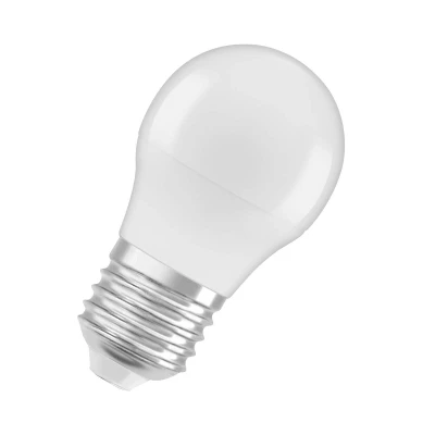 Image of OSRAM Led Star Classic P40 Lamp for E27 Socket, Drop Shape, Matt Look, 470 Lumens, Cold White (4000K), Replacement Conventional 40W Light Bulbs, Not Dimmable, 1 Pack