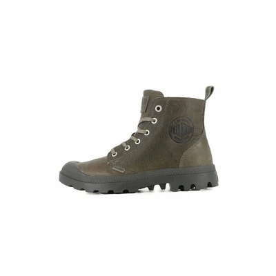 Image of Palladium PAMPA ZIP LTH ESS women&#039;s Mid Boots in Kaki