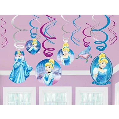 Image of Amscan International Cinderella Swirl Pack