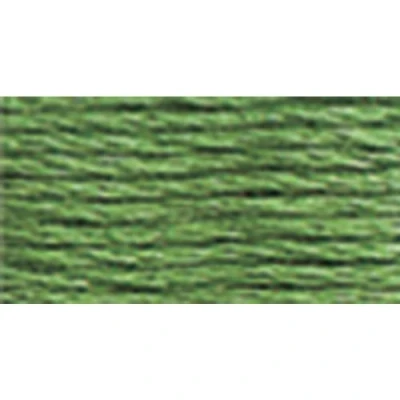 Image of DMC 117 320 Mouline Stranded Cotton Six Strand Embroidery Floss Thread, Medium Pistachio Green, 8.7 Yard