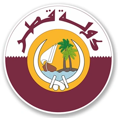 Image of 2 x Qatar Doha Vinyl Sticker Luggage Travel Bike Laptop Map Flag Car Decal #5404 (10cm 10cm)