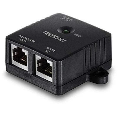 Image of TRENDnet Gigabit Power over Ethernet (PoE) Injector, Full Duplex Speed Supported, Network PoE Devices up to 100 M (328 Ft.), 15.4 Watts, Auto MDIX In/Out, Plug &amp; Play, TPE 113GI