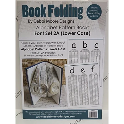 Image of Debbi Moore Book Folding Pattern Alphabet Font Set 2A (Lower Case)