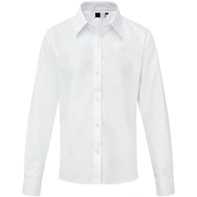 Image of ND Sports Girl&#039;s School Uniform Long Sleeve Shirts, 46 Inch Size, White