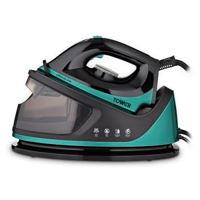 Image of Tower T22023TL Ceraglide Steam Generator, 2700W, 1.2L, Teal