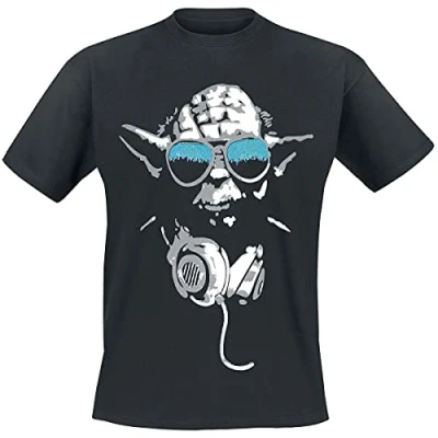 Image of cotton division Men&#039;s Dj Yoda Cool T Shirt, Black, XXL