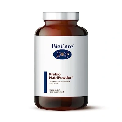 Image of BioCare Prebio NutriPowder Inulin &amp; Plant Fibre Prebiotics for The Balance of Gut Microbiome Health 165g