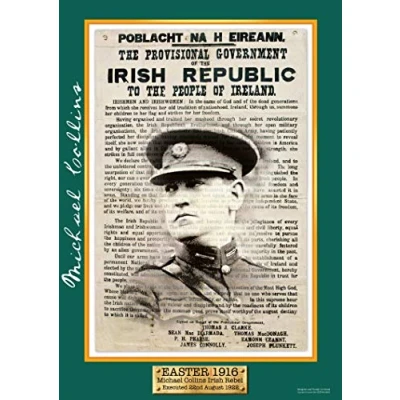 Image of Pierce Manifolds Exclusive A4 Easter 1916 Michael Collins Poster Irish Rebel Leader