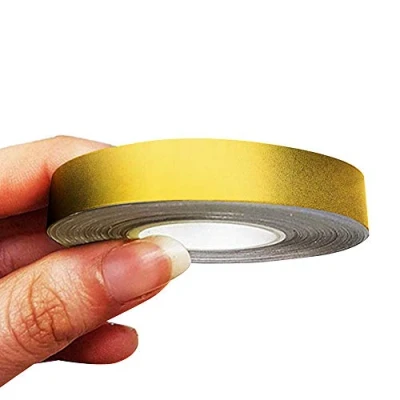 Image of 4R Quattroerre.it 10492 Trim Stripes Adhesive Strips for Cars, Gold, 10 mm x mt