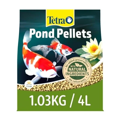 Image of Tetra pond fish Food Pellets 1.03kg biologically balanced for