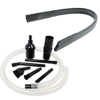Image of Spares2go PC Desk Car Valet Mini Micro Attachment Kit + Flexible Crevice Tool compatible with Vax Vacuum Cleaner (32mm)