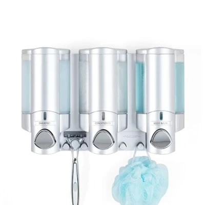 Image of Aviva Better Living Three Chamber Dispenser, Satin