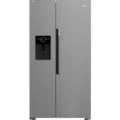 Image of BEKO ASN642VPS American Style Fridge Freezer Stainless Steel, Steel